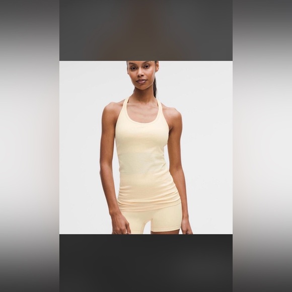 lululemon athletica Tops - Lululemon “Buttercream” Ebb to Street Tank Top